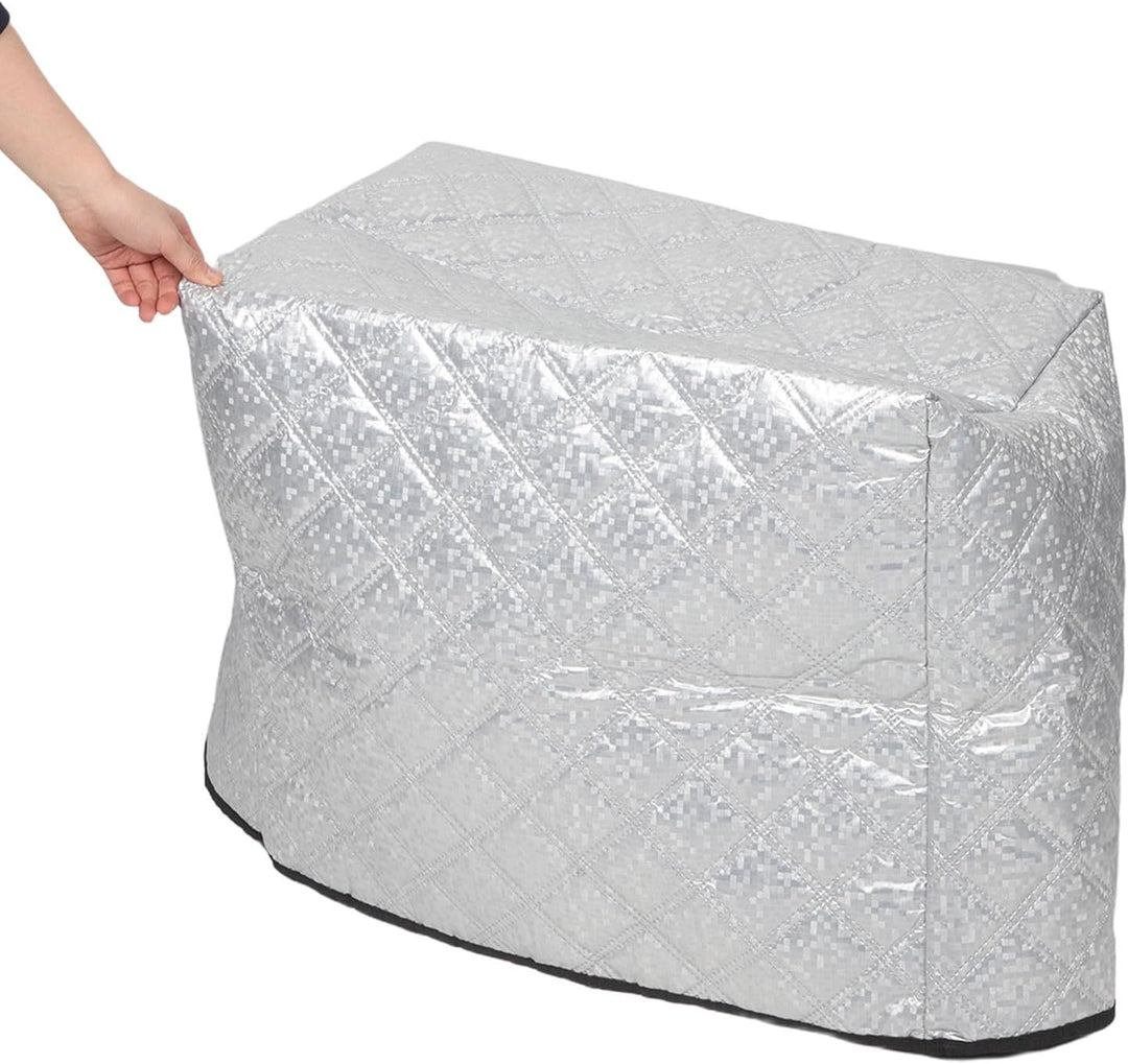 Housoutil Eiscreme Sonnenschutz für Gefriertruhe, 55x47x36 Cm, Silber