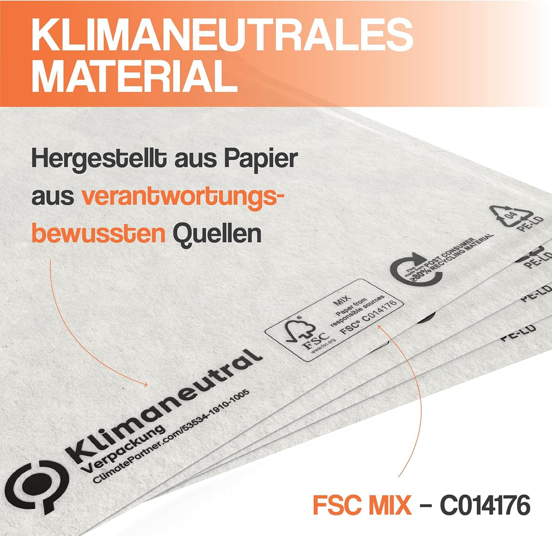 Lieferscheintaschen selbstklebend C5 - Transparente Versandtaschen 100 Stück - Dokumententasche für