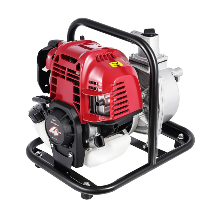 Benzin Wasserpumpe Benzin Wasserförderpumpe Gartenpumpe Motorpumpe Benzin Teichpumpe mit 4 Takt Moto
