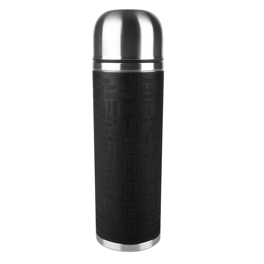 Emsa Senator Isolierflasche 515714 | Kapazität: 1,0 L | 100 Prozent dicht | Silikonmanschette | Safe