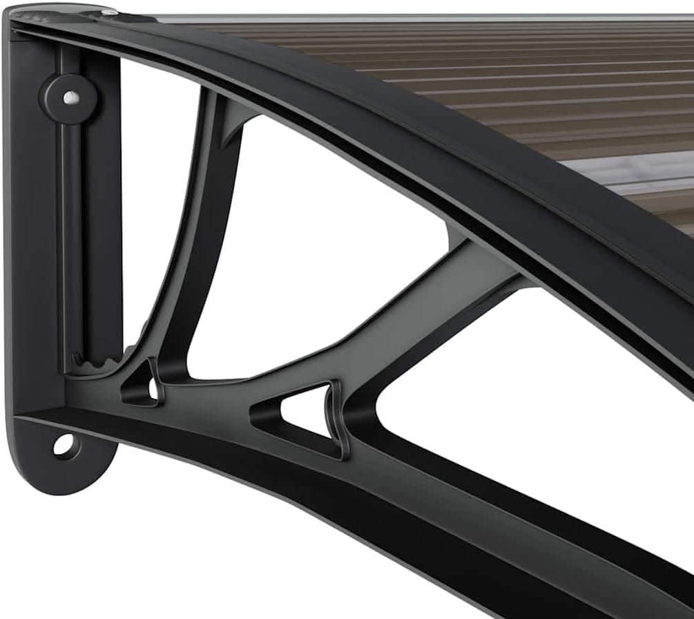 vidaXL Türvordach Haustürdach Haustür Überdachung Türdach Pultvordach Vordach Haustürvordach Schwarz