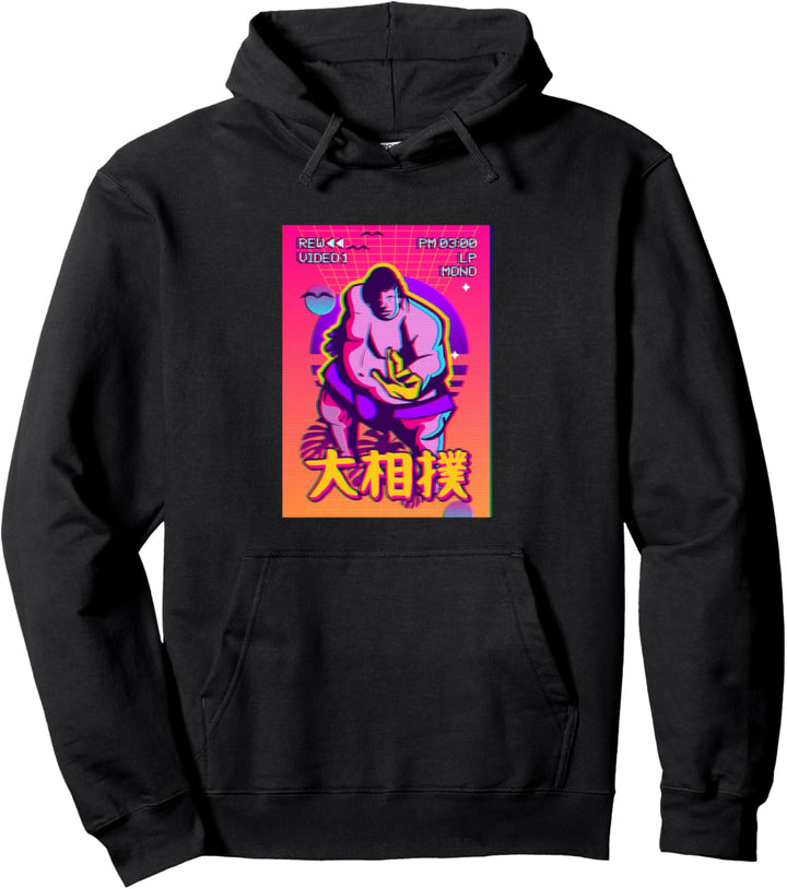 Sumo-Ringer Sumo Wrestling Retro Pullover Hoodie