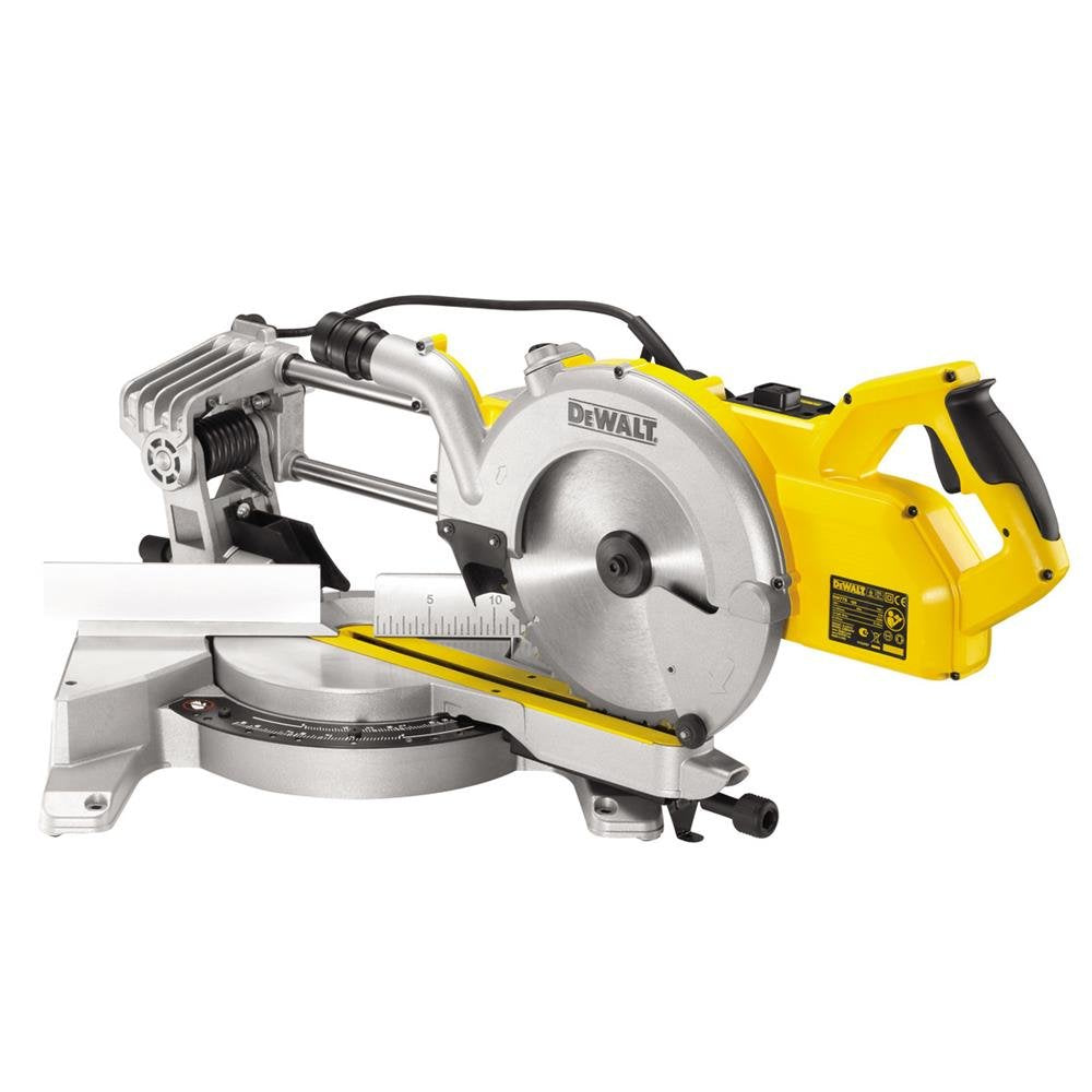 DeWalt Paneelsäge für Quer-, Neigungs-, Gehrungs und Doppelgehrungsschnitte (1,850 Watt, XPS-Schnitt