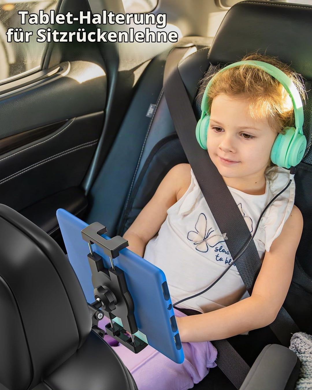 woleyi Tesla Tablet Halterung Rücksitz, Tesla Model 3/Y Kopfstütze Tablet Halterung für Kinder [Kuge