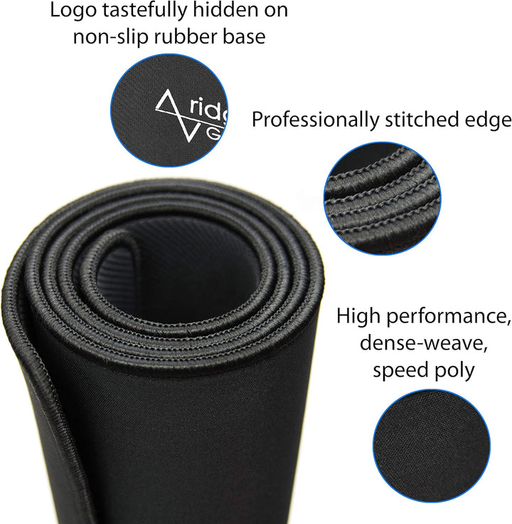 Pro Gaming Mauspad (5 mm) | Traverse Ridge Massive 116.8 cm | 46 x 17.3 x 0.20 cm extra dick | Schwa