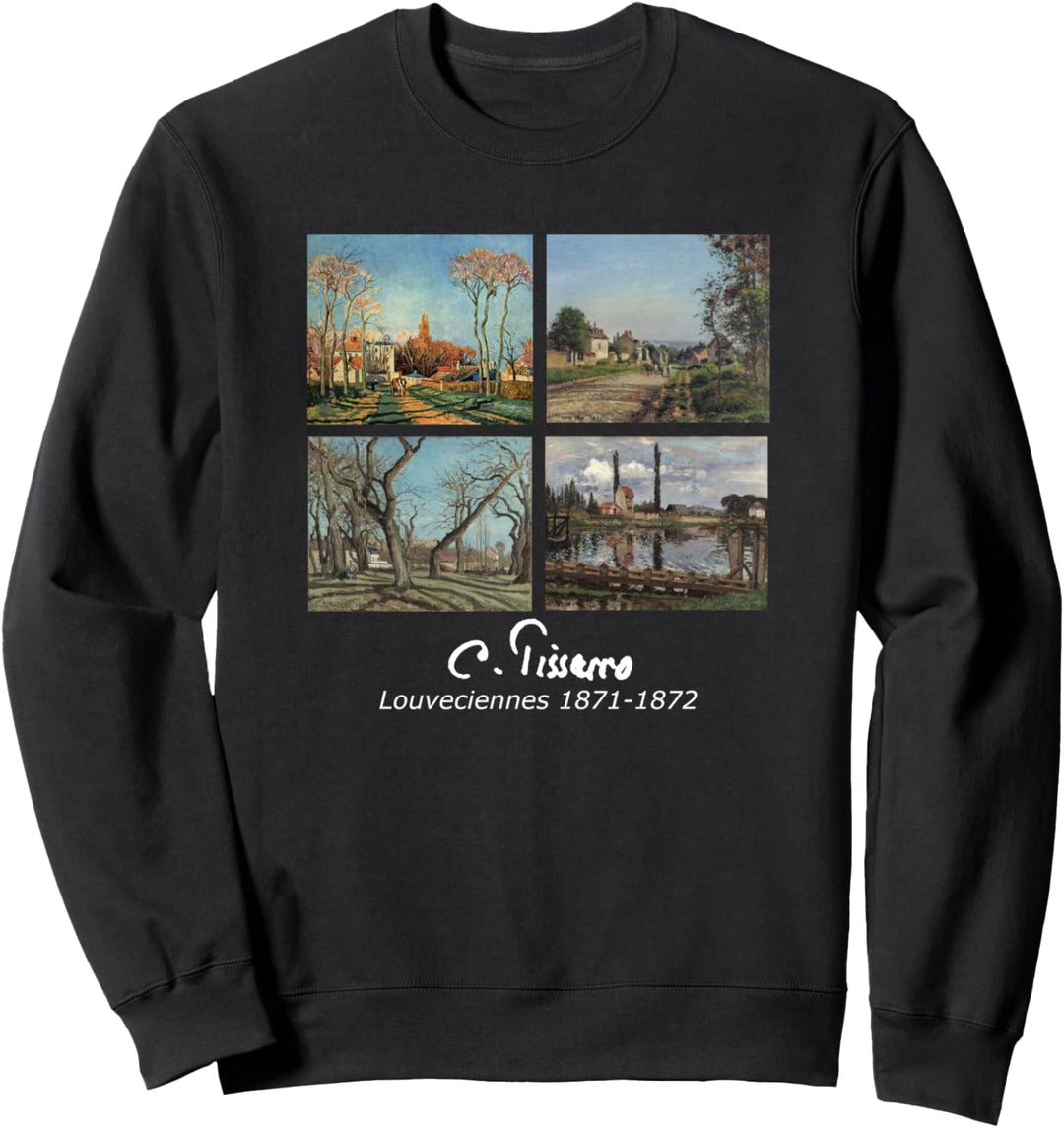 Pissarro Paintings Louveciennes Berühmte Kunst 1871 bis 1872 Sweatshirt