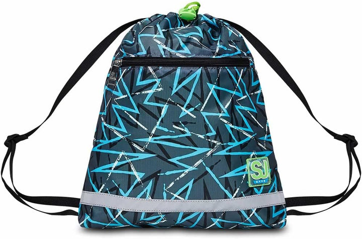 SJ Schulranzen Set 4-teilig Ergonomischer Schulrucksack, Ultraleichte Schultasche, 36