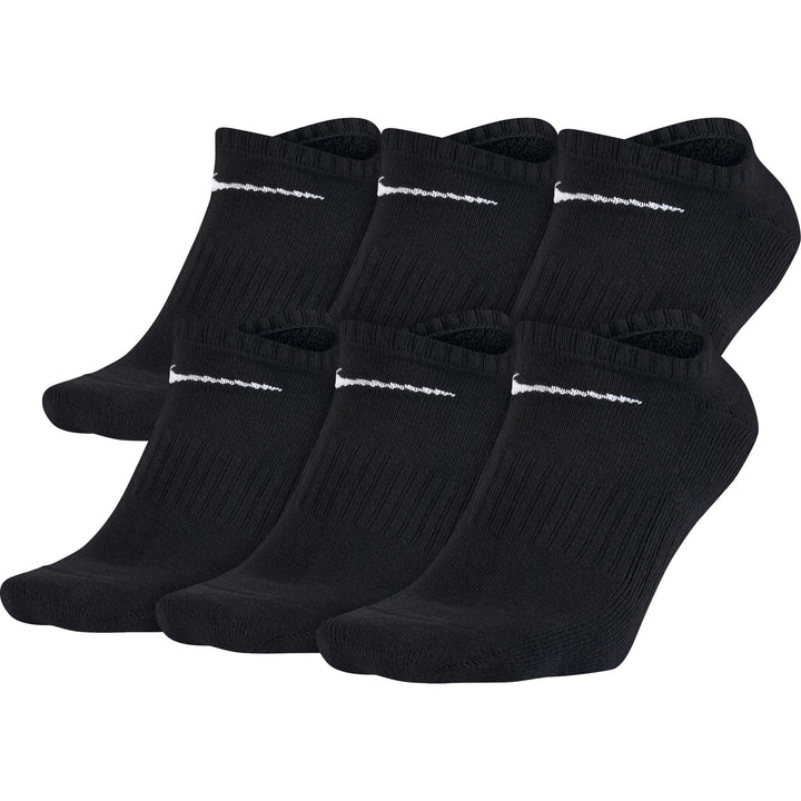 Nike Unisex Performance Kissen No Show Band Socken 6 Pack XS schwarz / weiss, XS schwarz / weiß