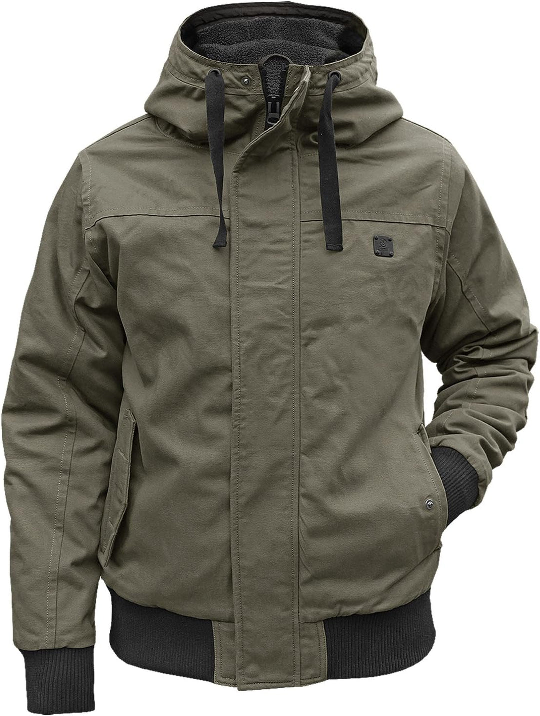 Brandit Winterjacke Grizzly mit Futter Hooded Parka S Olive, S Olive