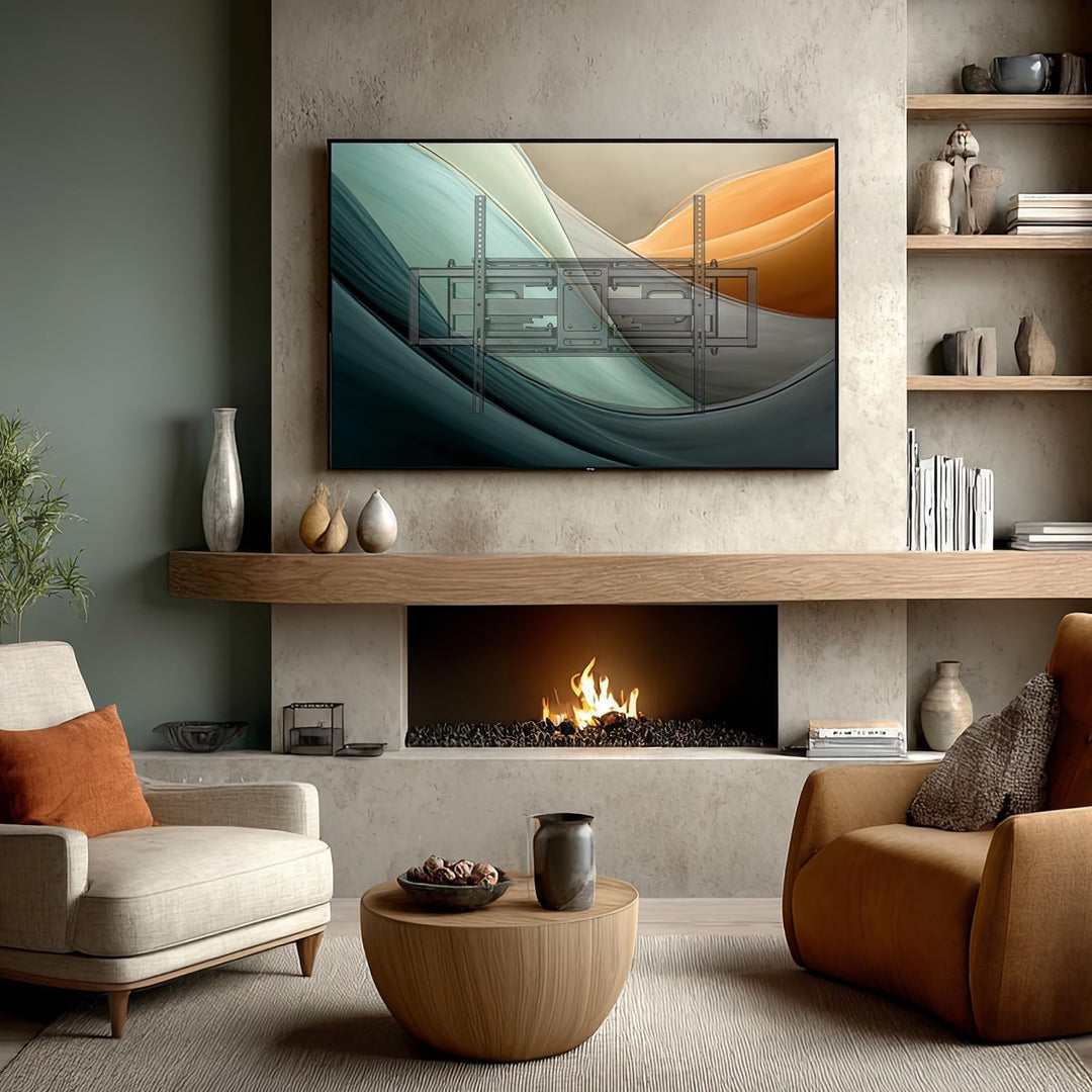Maclean MC-482 TV Wandhalterung für 60-120" Flach &amp; Curved Fernseher bis zu 120kg Max. VESA 900x600