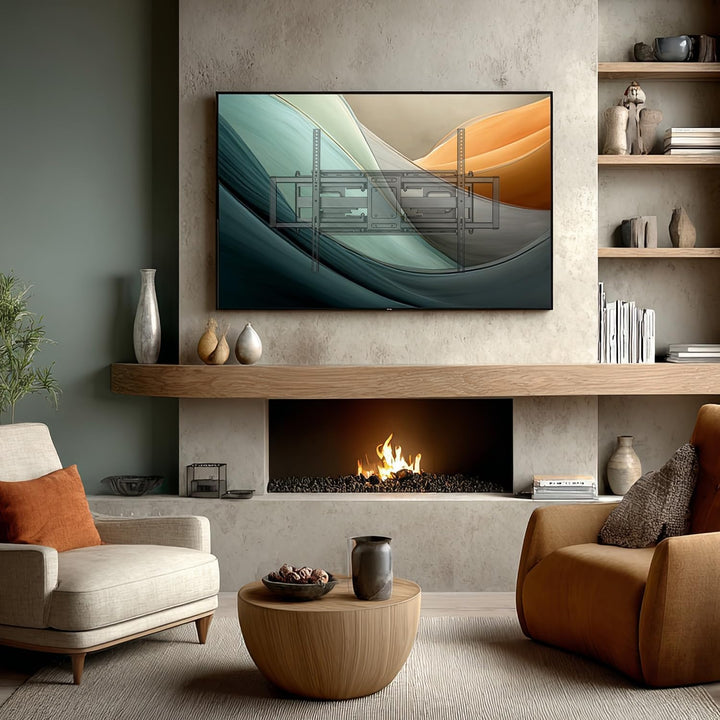 Maclean MC-482 TV Wandhalterung für 60-120" Flach &amp; Curved Fernseher bis zu 120kg Max. VESA 900x600