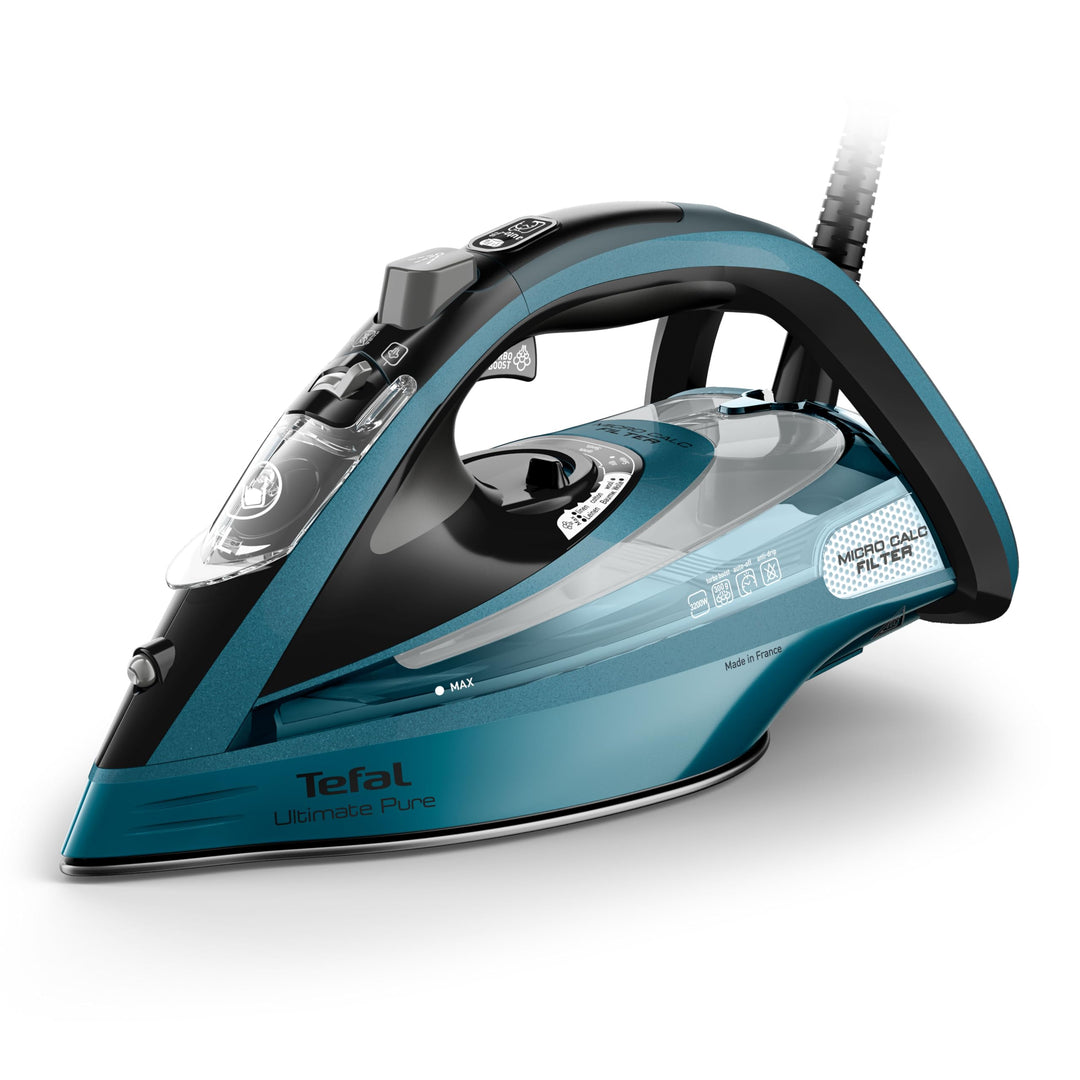 Tefal Ultimate Pure Dampfbügeleisen, 3200 Watt, kraftvoller Dampf, 300 g/Min. extra Dampfstoss, Auto
