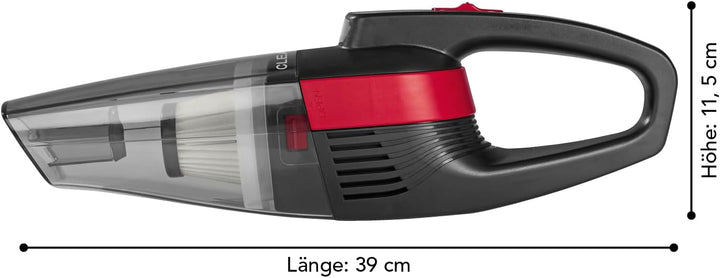 CLEANmaxx Akku-Handstaubsauger | Kabelloser Staubsauger für den Innenraum | Ideal für die Auto-Reini