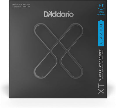 D'Addario XTC46TT, XT Classical Dynacore Titanium Saite, Starke Spannung Hard Tension Titanium, Hard