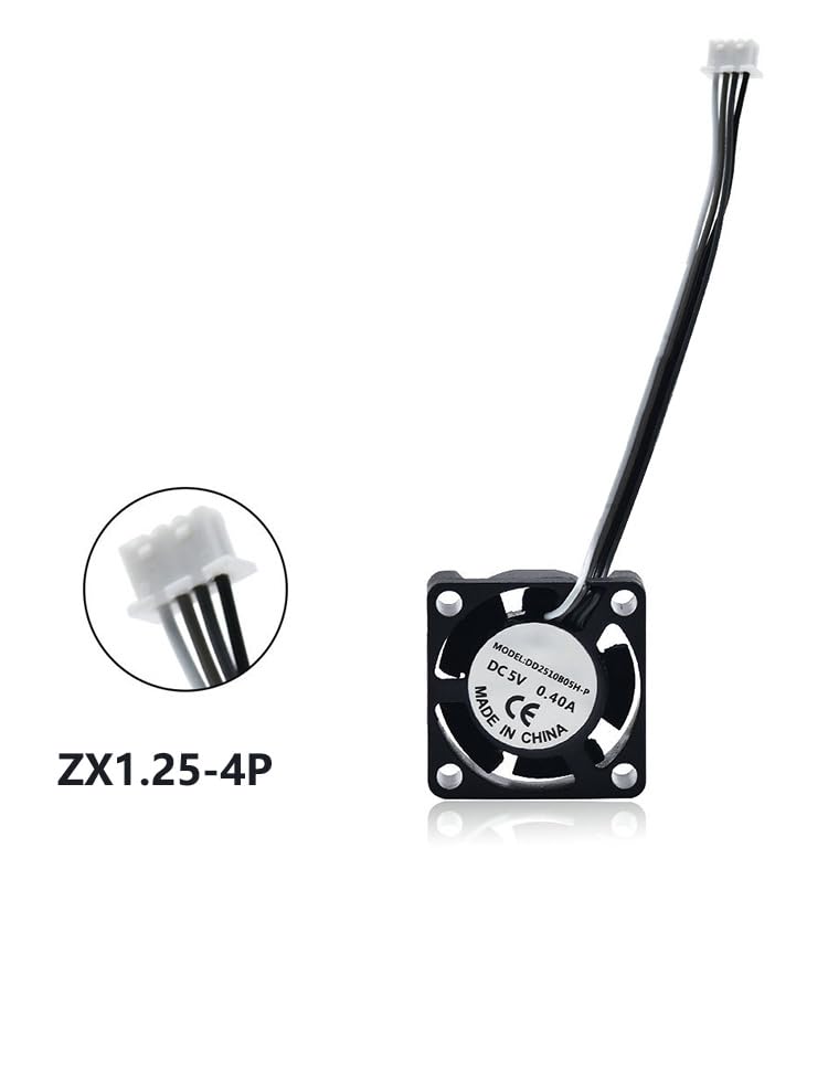 Lab P1P Hotend Cooling Fan,2510 Dual Ball Bearing Hotend Cooling Fan for Bambu Lab P1P 3D Printer Be