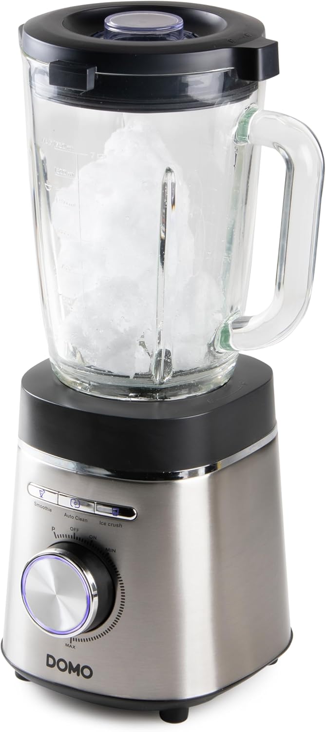 DOMO DO740BL Blender Smoothie Maker - 1,75L - 3 Modi (Smoothie, Autoclean, Crush) - Variable Geschwi