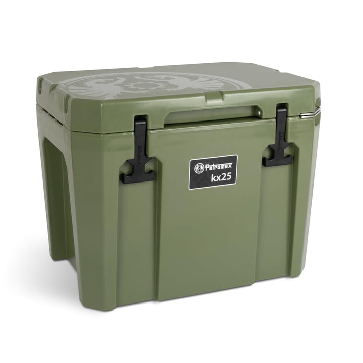 Petromax Kühlbox (25 L, Oliv) | passiv | Eiskühldauer bis zu 12 Tage