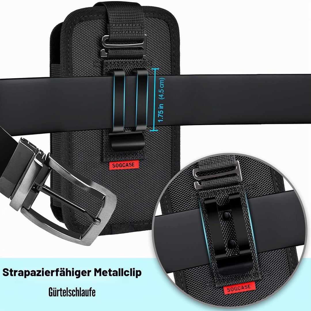 SOGCASE Barcode-Scanner-Holster für Zebra TC70x, TC70, TC72, TC75x, TC75, TC77, M60, MC67, Tragegürt