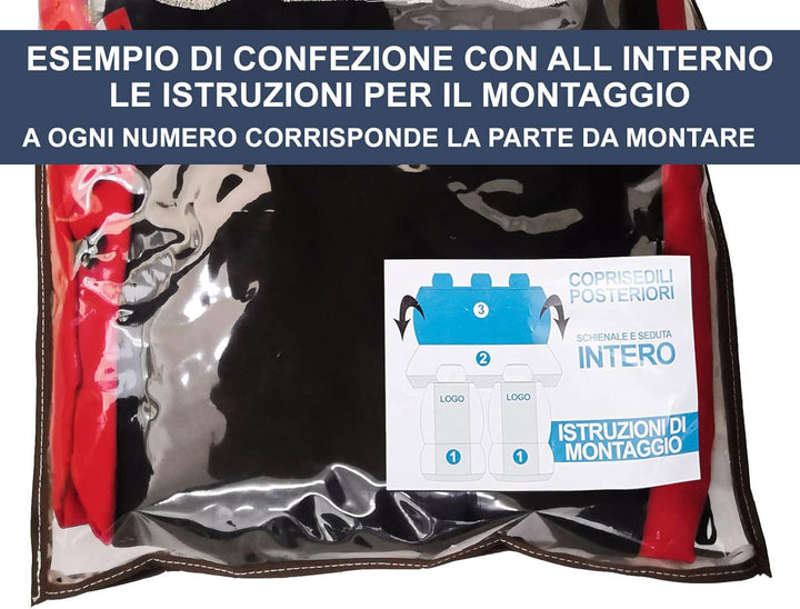 Auto Accessori Lupex - Kompatible Autositzbezüge für Panda zweite 169 und dritte 319 Reihe, Farbe sc