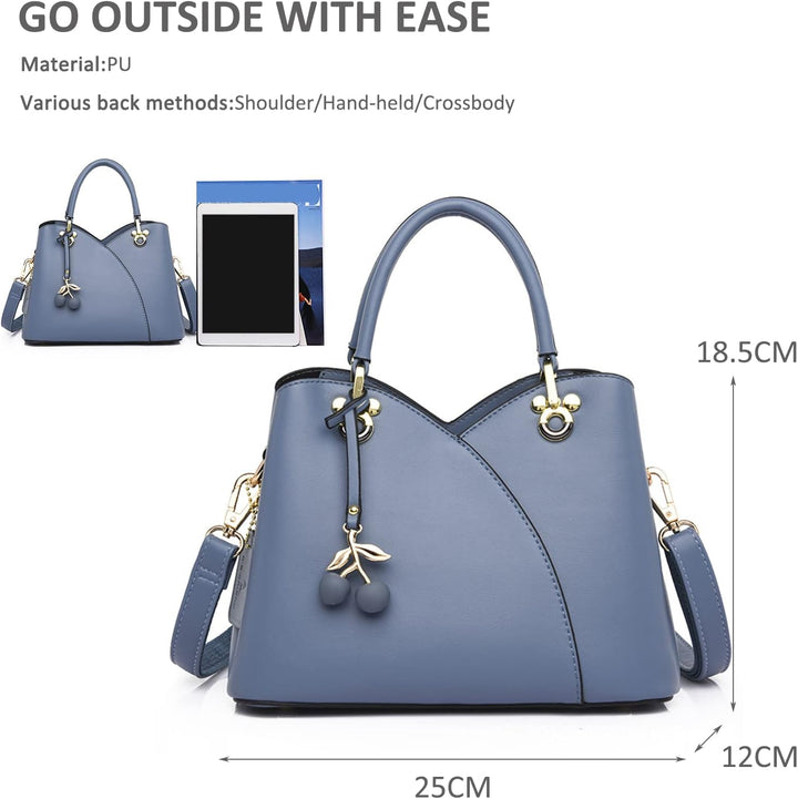 NICOLE & DORIS Handtaschen Klein Modern Handtasche Damen Schultertaschen PU Leder Umhängetasche Frau