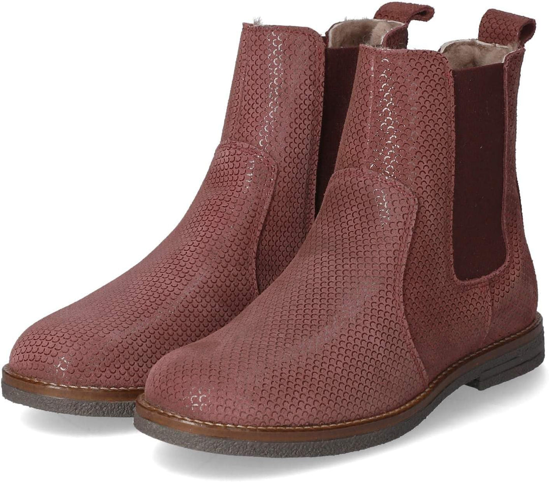 Bisgaard Mädchen Madia Lamb Fashion Boot 28 EU Blackberry, 28 EU Blackberry