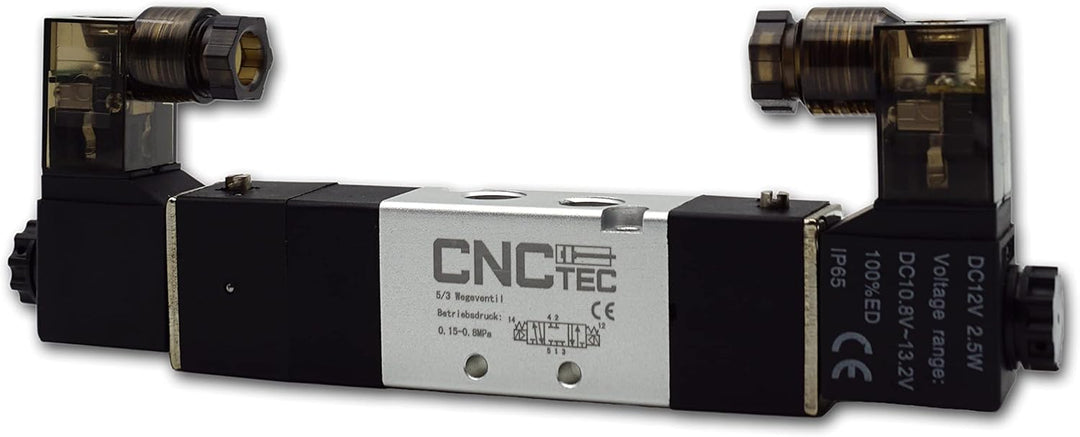 Pneumatik Magnet- Wegeventil 5/3 Wegeventil 1/8" 24 Volt DC (5/3 Wege 1/8" 24 Volt DC) 5/3 Wege 1/8
