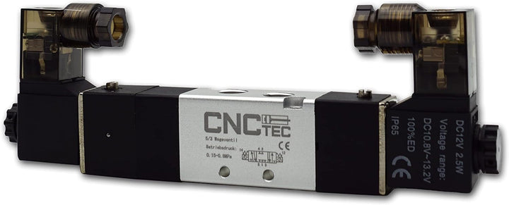 Pneumatik Magnet- Wegeventil 5/3 Wegeventil 1/8" 24 Volt DC (5/3 Wege 1/8" 24 Volt DC) 5/3 Wege 1/8