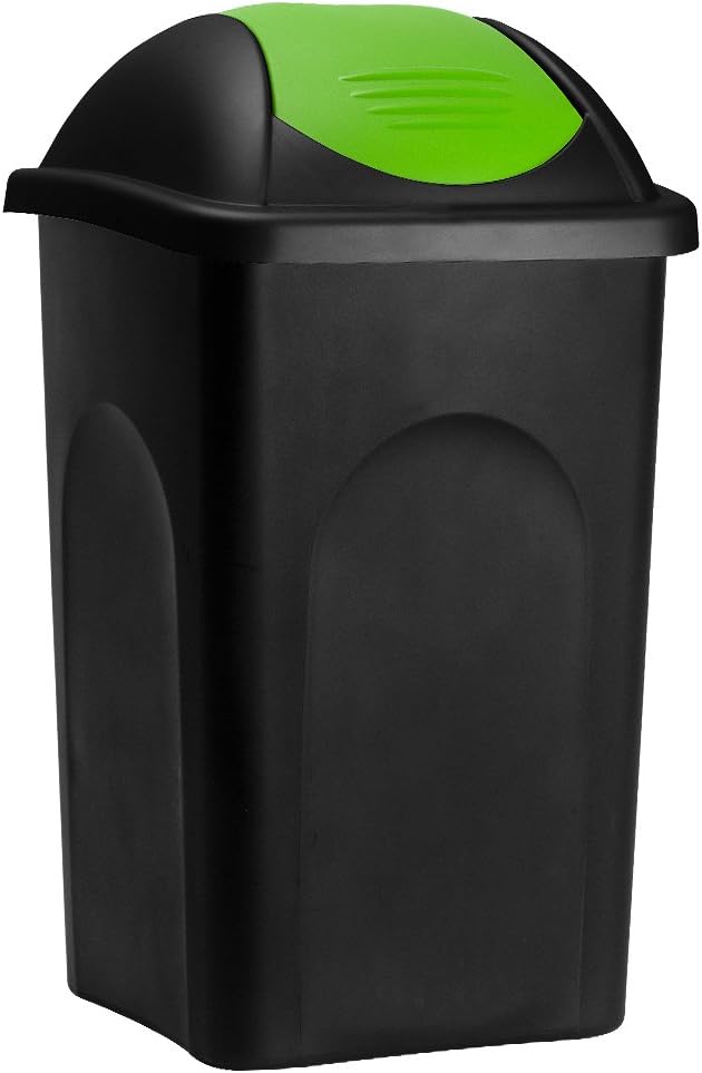 Deuba® 4X Mülleimer Set mit Schwingdeckel 60L Abfalleimer Automatik Geruchsarm Küche Bad Biomüll Gel
