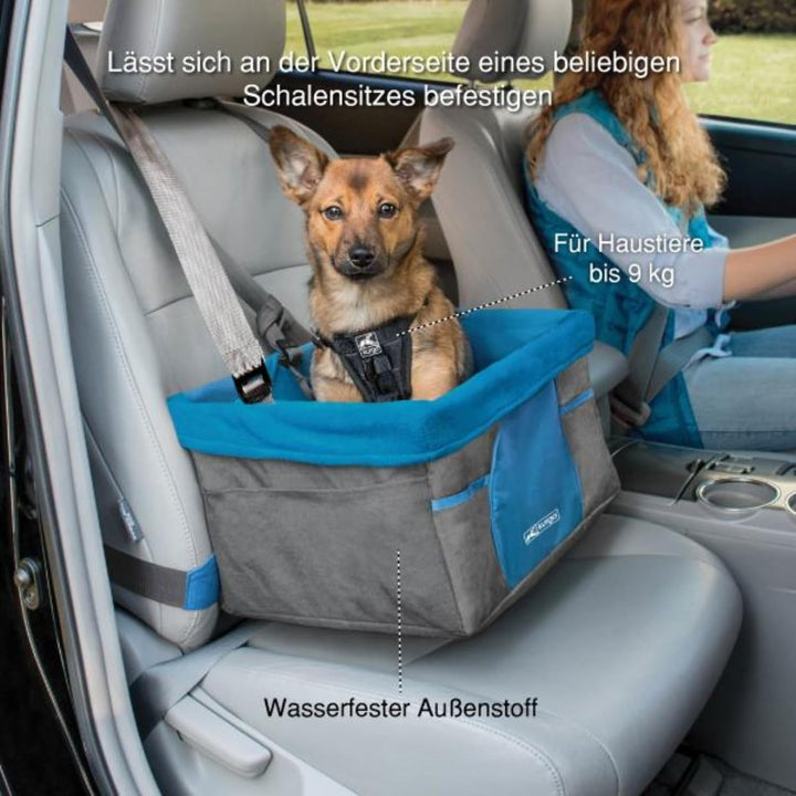 Kurgo Skybox Sitzerhöhung Auto für Hunde &amp; Haustiere, Hunde Autositz, inkl. Hunde Anschnallgurt Auto