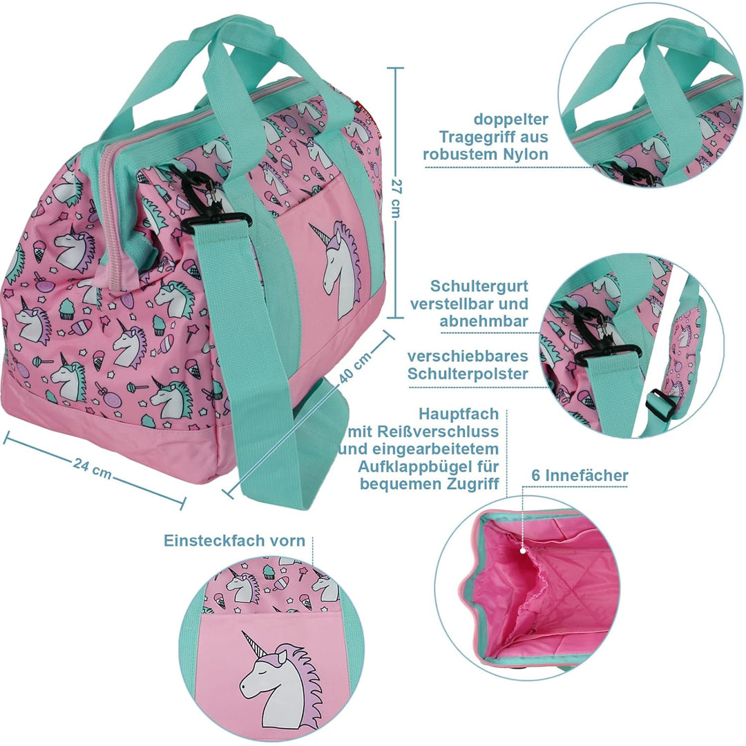 BAG STREET Baby Wickeltasche - 24 l Volumen - Kinder Reisetasche - aufklappbar Rosa, Rosa