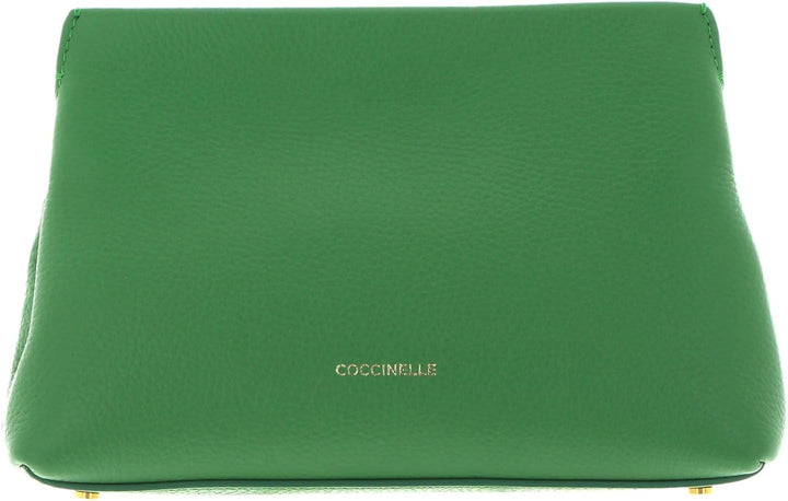 Coccinelle Beat Clutch Handbag Grained Leather Peppermint