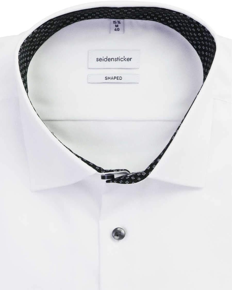 Seidensticker Herren Business Hemd - Bügelfreies, tailliertes Hemd -Shaped Fit - Langarm - Kent-Krag