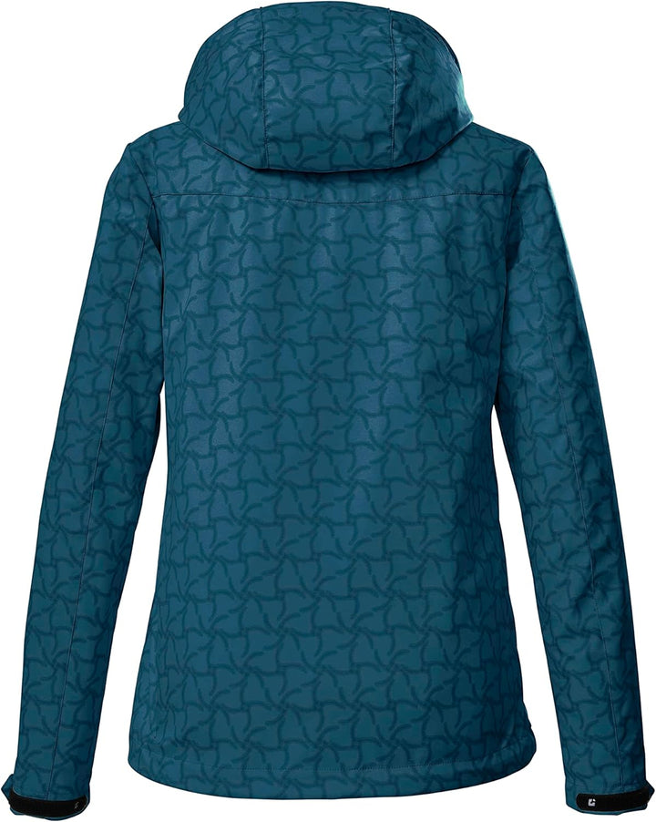 Killtec Damen Kos 90 Wmn Sftshll Jckt Softshelljacke/Outdoorjacke mit abzippbarer Kapuze 48 dunkelbl