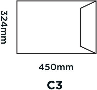 Blake Purely Packaging Papprückwand Versandtasche Haftklebung Manille C3 450 x 324 mm Manille, C3 45