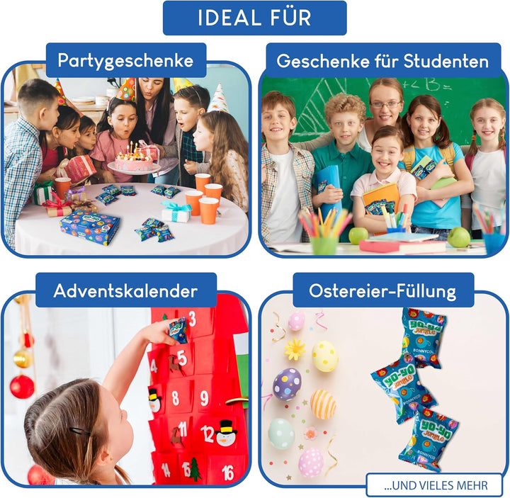 BONNYCO JoJo Kinder Mitgebsel Kindergeburtstag Gastgeschenke Tiere 16 Stück. JoJo Holz, Kleine Gesch
