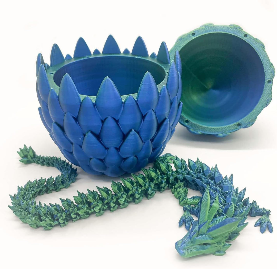Yearsahrk 3D Gedrucktes Drachenei Geheimnisvolle Drachen Spielzeug Realistische Realistische Bewegli