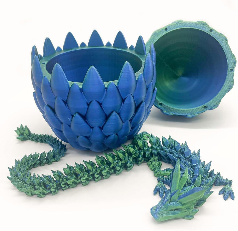 Yearsahrk 3D Gedrucktes Drachenei Geheimnisvolle Drachen Spielzeug Realistische Realistische Bewegli