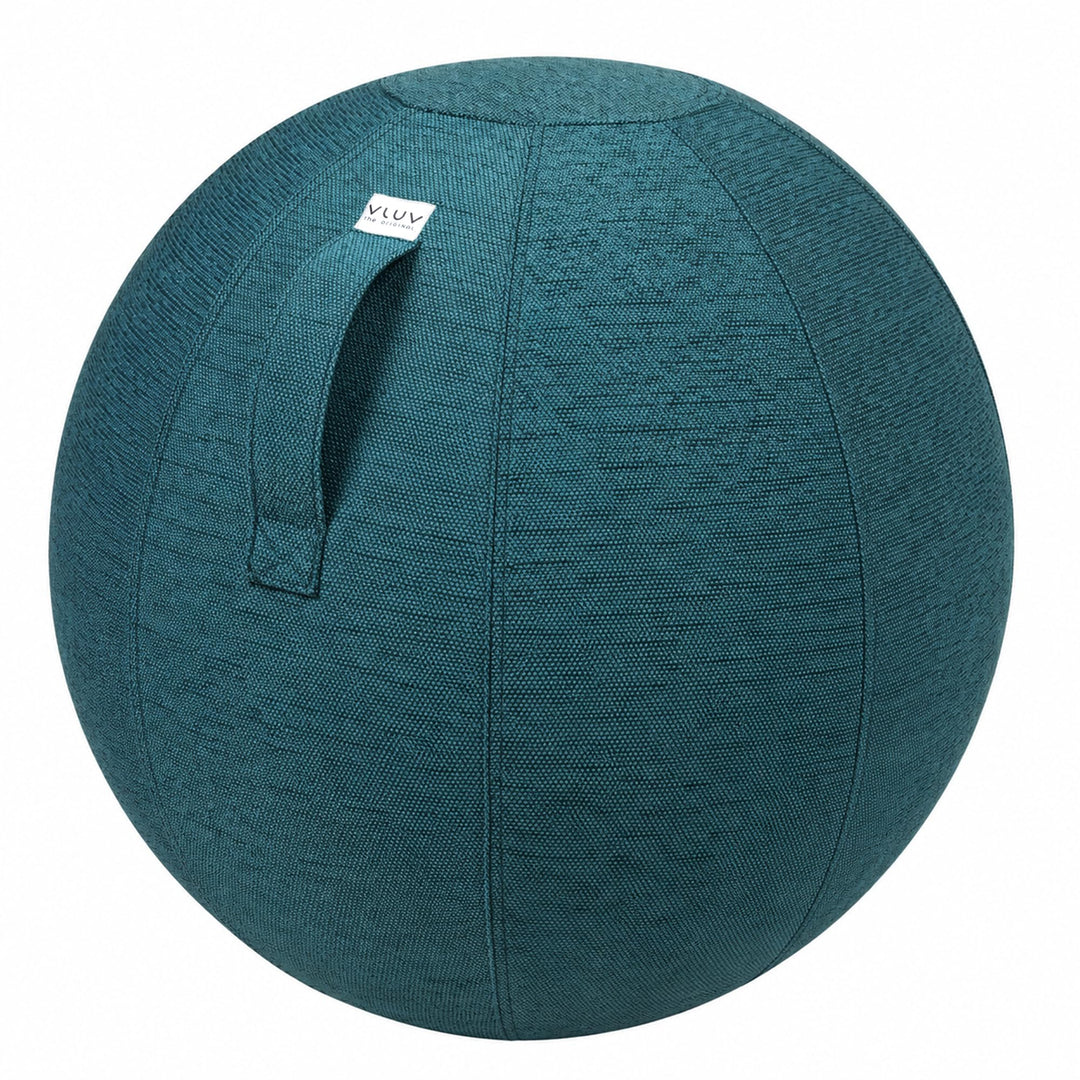 VLUV® BOL STOV Sitzball Büro Ergonomisch [Atmungsaktiv mit Tragegriff und Wegrollschutz] Waschbarer