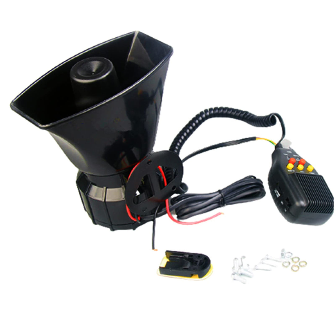 Autohupe Car Horn Sirenenlautsprecher Elektrische Hupe Autoaufnahme 100W 130DB Autosirene Fahrzeughu