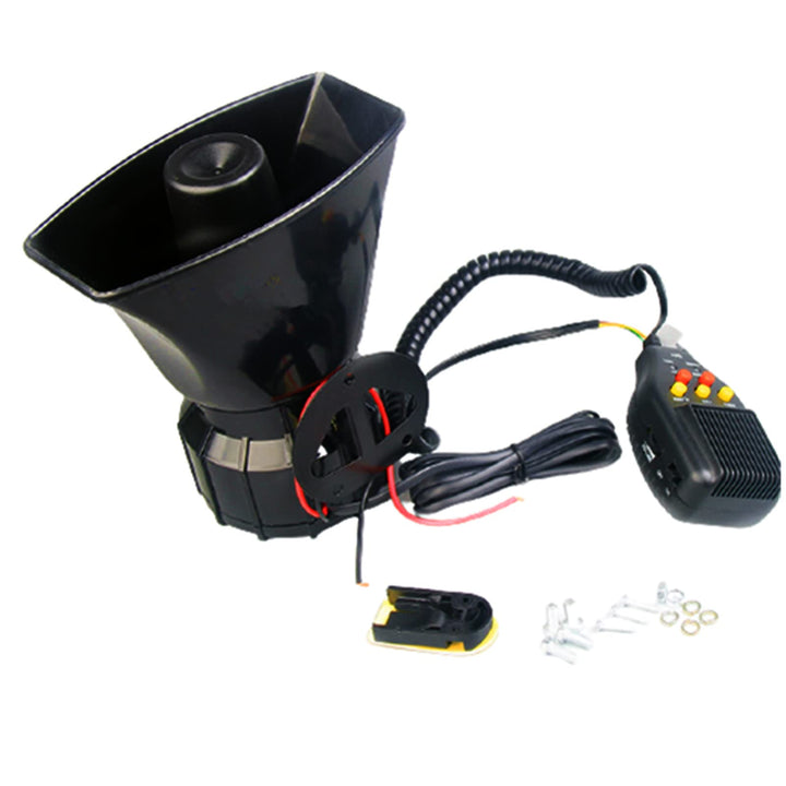 Autohupe Car Horn Sirenenlautsprecher Elektrische Hupe Autoaufnahme 100W 130DB Autosirene Fahrzeughu