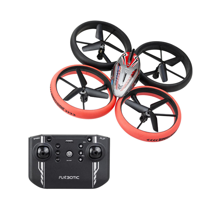 SILVERLIT FLYBOTIC - Bumper Drone Lit - 2.4Ghz - 30m Reichweite - 360° Kaskade