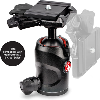 Manfrotto Befree GT XPRO Carbon Kameratativ, 496 Kugelkopf, M-Lock-System, 90-Grad-Säule, 200PL-PRO-