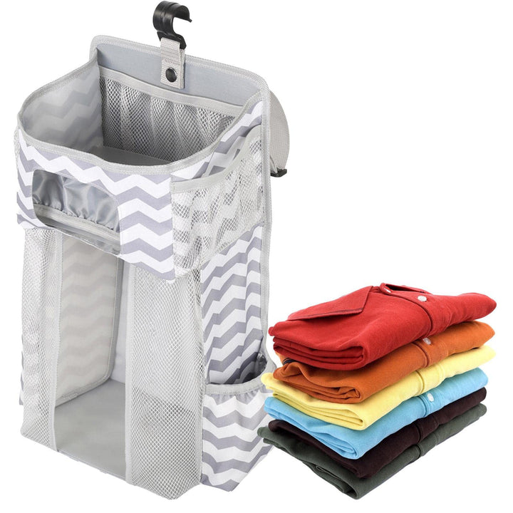 Nupaque Krippen-Organizer zum Aufhängen für Krippe | Windelhalter für Krippe Auto Kinderzimmer Organ