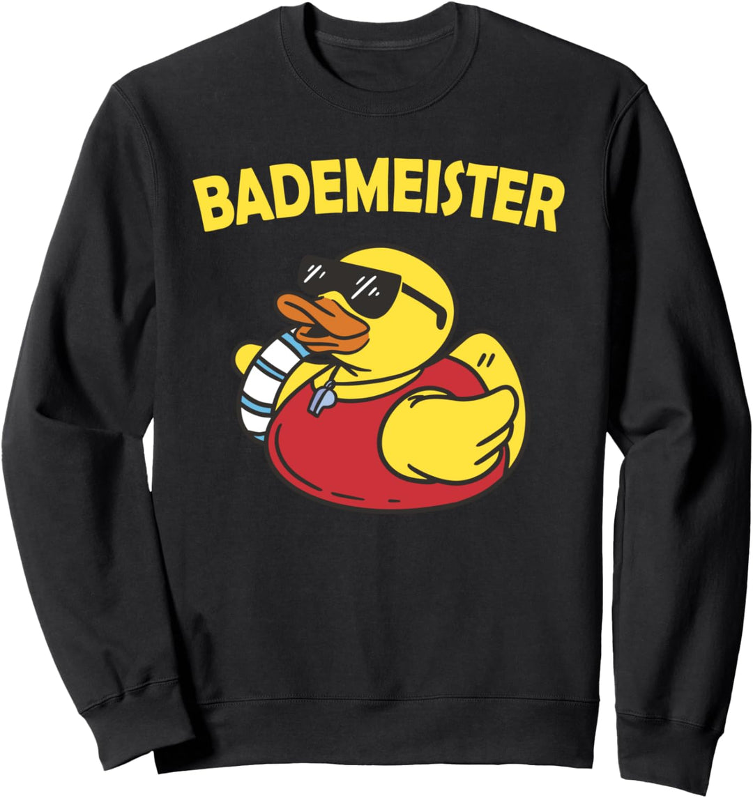Schwimmbad Baden Bademeister Schwimmer Rettungsring Geschenk Sweatshirt