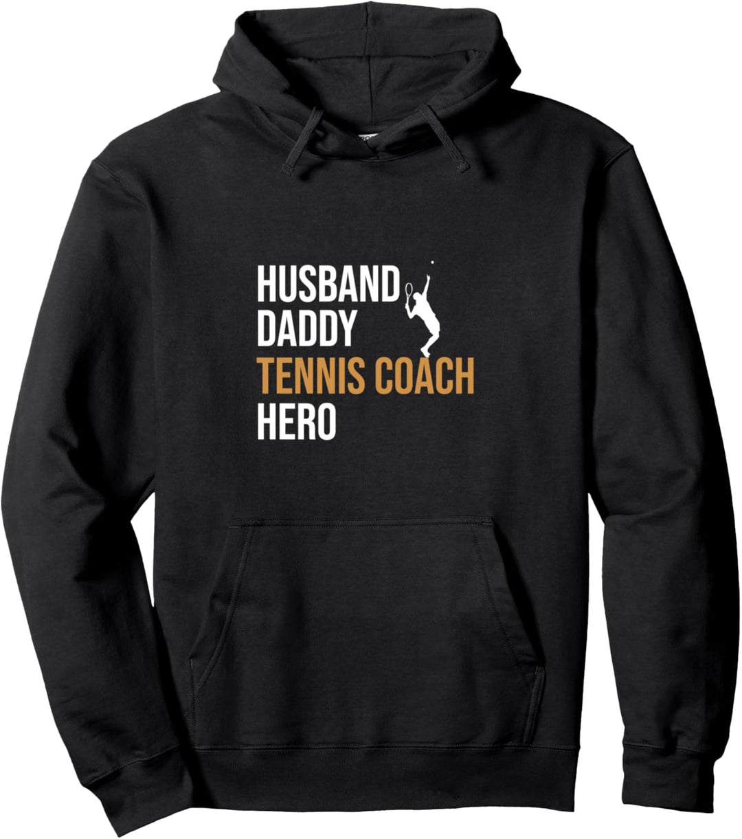 Tennis Coach Dad Pullover Hoodie