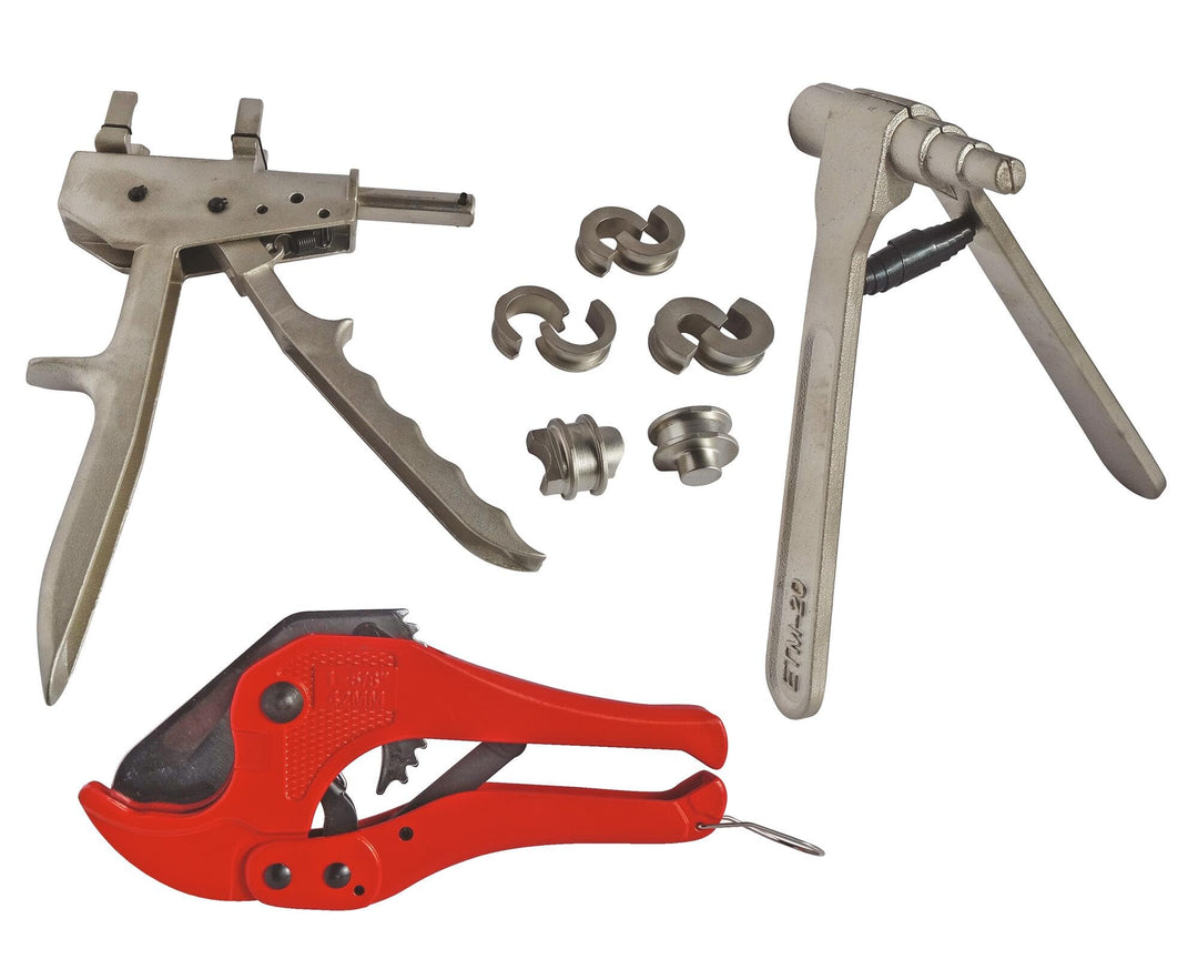 komplette Box Montage von PEX Armaturen Crimpen Sliding - PRO