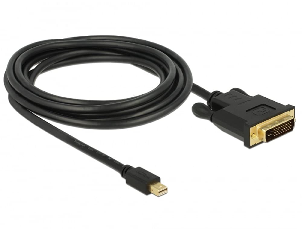 Delock Kabel mini DisplayPort 1.1 Stecker > DVI 24+1 Stecker Videokabel-Adapter 3 m 3,0 m, 3,0 m