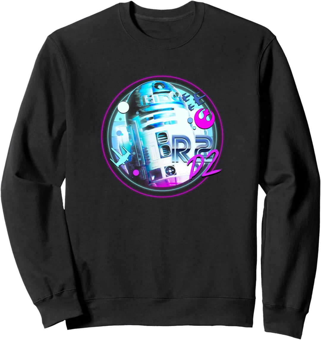 Star Wars R2-D2 Spray Paint Transparent Circle Sweatshirt