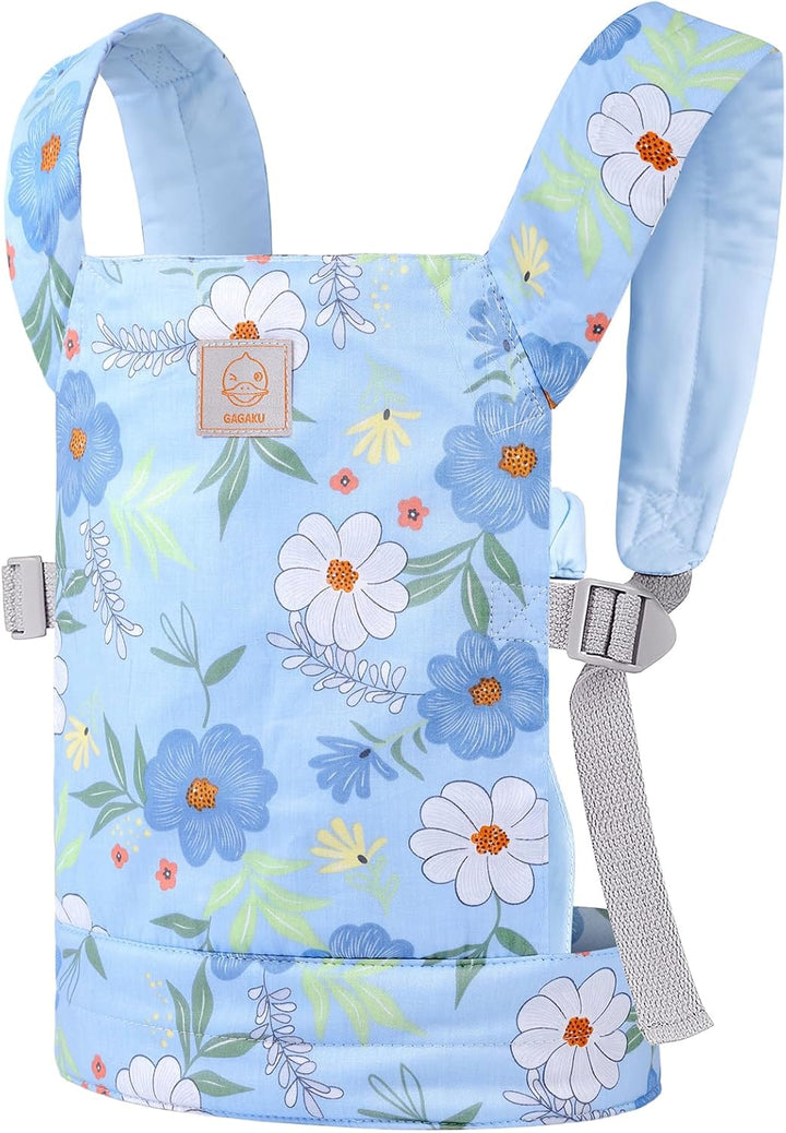 GAGAKU Puppentrage ab 3 Jahre Kinder, Babytrage Puppen Bauchtrage Puppenzubehör Tragesitz mit Verste