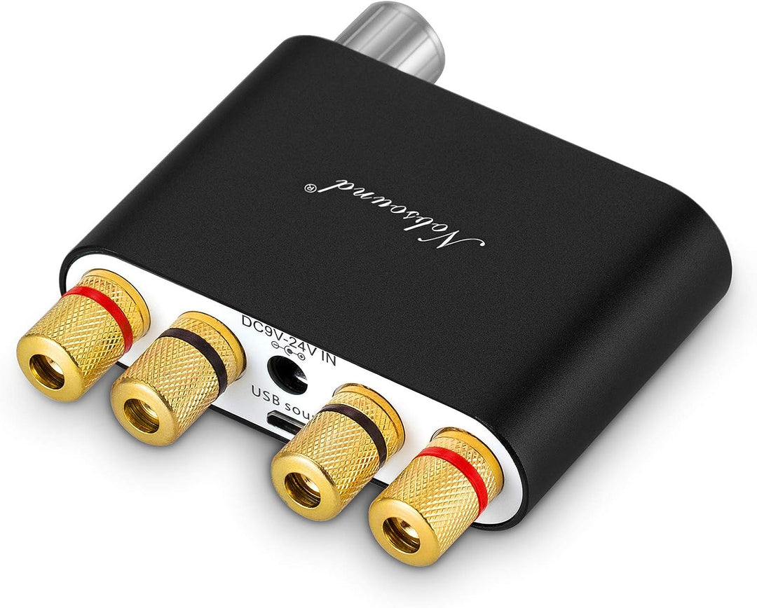 Nobsound NS-10G Mini Bluetooth 5.0 Digitaler Stereo Verstärker 100W HiFi Power Amp mit Netzteil (Sch